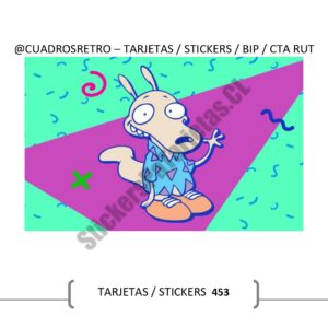 453 Rocko - TARJETA BIP / Sticker BIP / Sticker Cuenta Rut