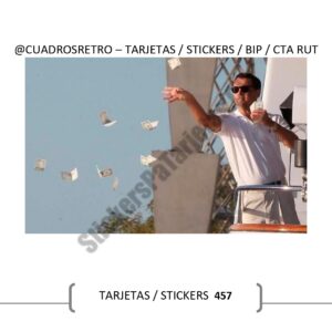 457 El Lobo de Wall Street - TARJETA BIP / Sticker BIP / Sticker Cuenta Rut