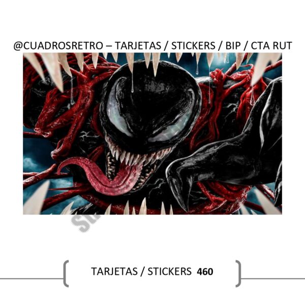 460 Venom - TARJETA BIP / Sticker BIP / Sticker Cuenta Rut