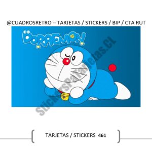 461 Doraemon - TARJETA BIP / Sticker BIP / Sticker Cuenta Rut