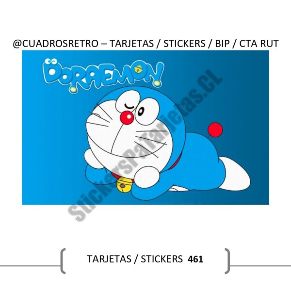461 Doraemon - TARJETA BIP / Sticker BIP / Sticker Cuenta Rut