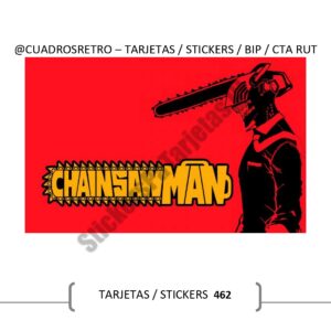 462 Chainsaw Man - TARJETA BIP / Sticker BIP / Sticker Cuenta Rut