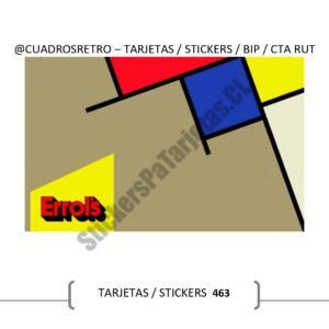 463 Errols - TARJETA BIP / Sticker BIP / Sticker Cuenta Rut